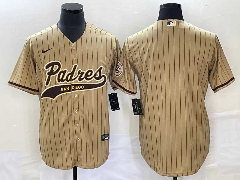 Men%27s San Diego Padres Blank Grey Cool Base With Patch Stitched Baseball Jersey